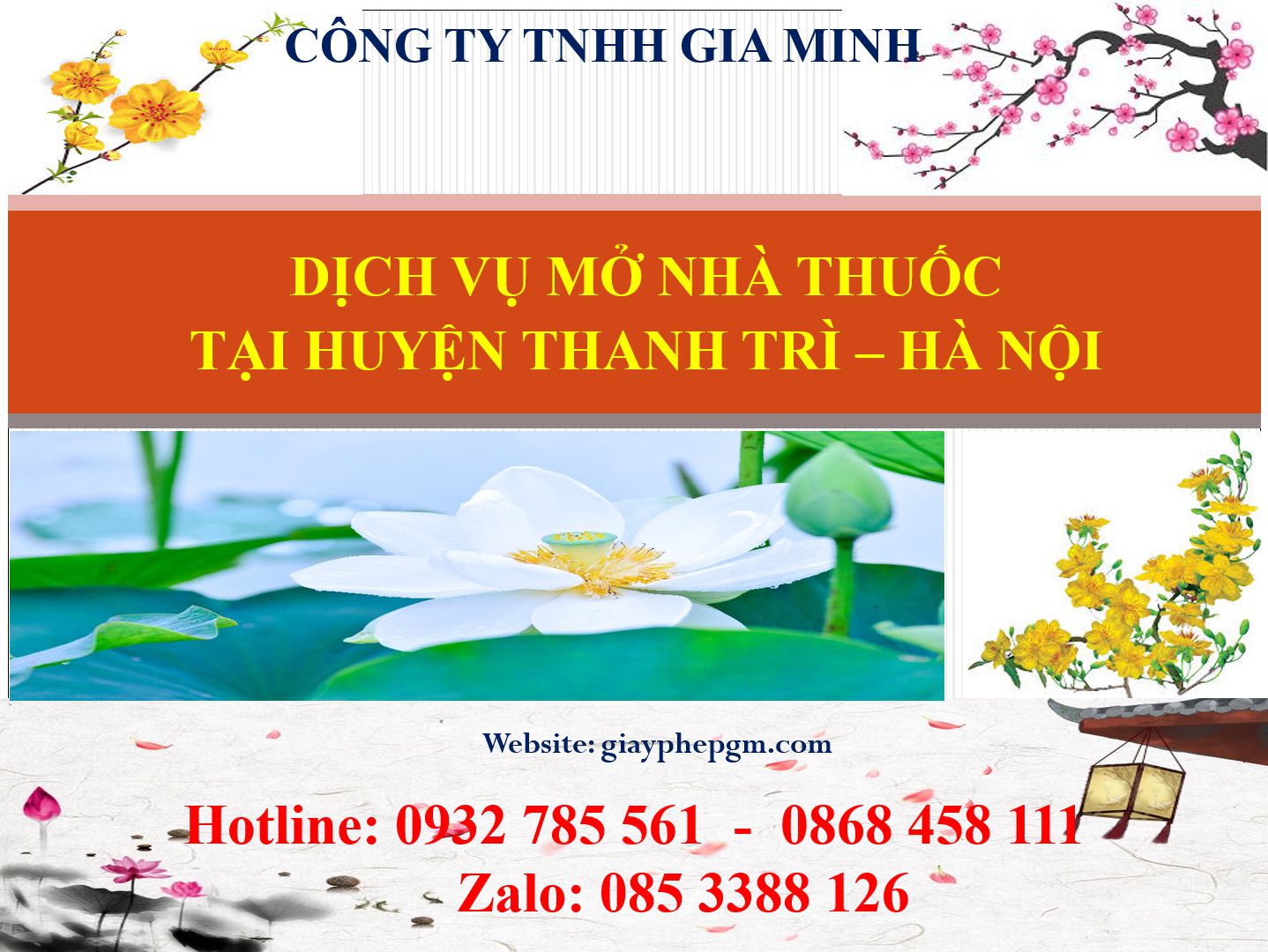 Dịch vụ mở nhà thuốc tại Huyện Thanh Trì - Hà Nội