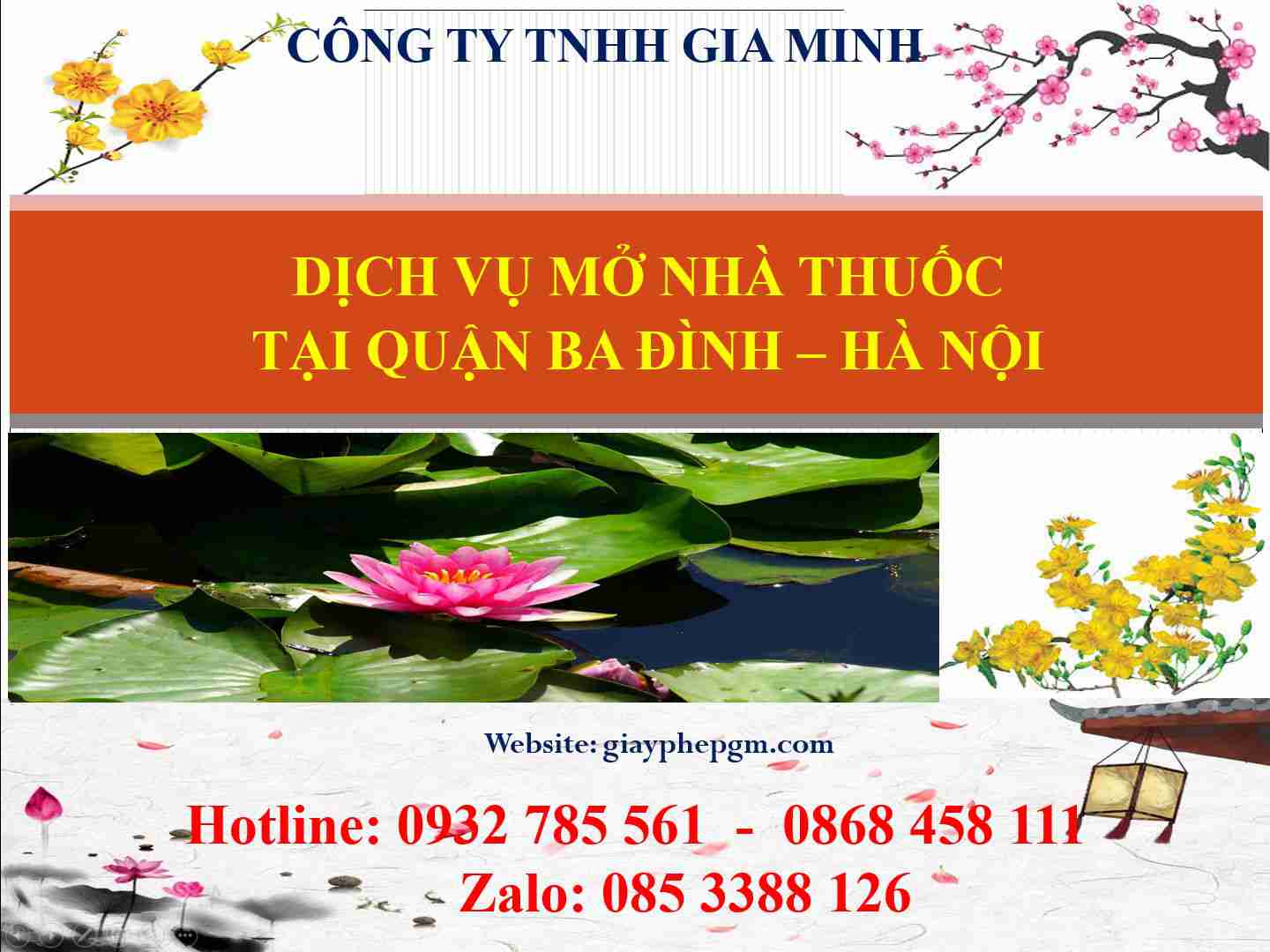 Dịch vụ mở nhà thuốc tại Quận Ba Đình - Hà Nội