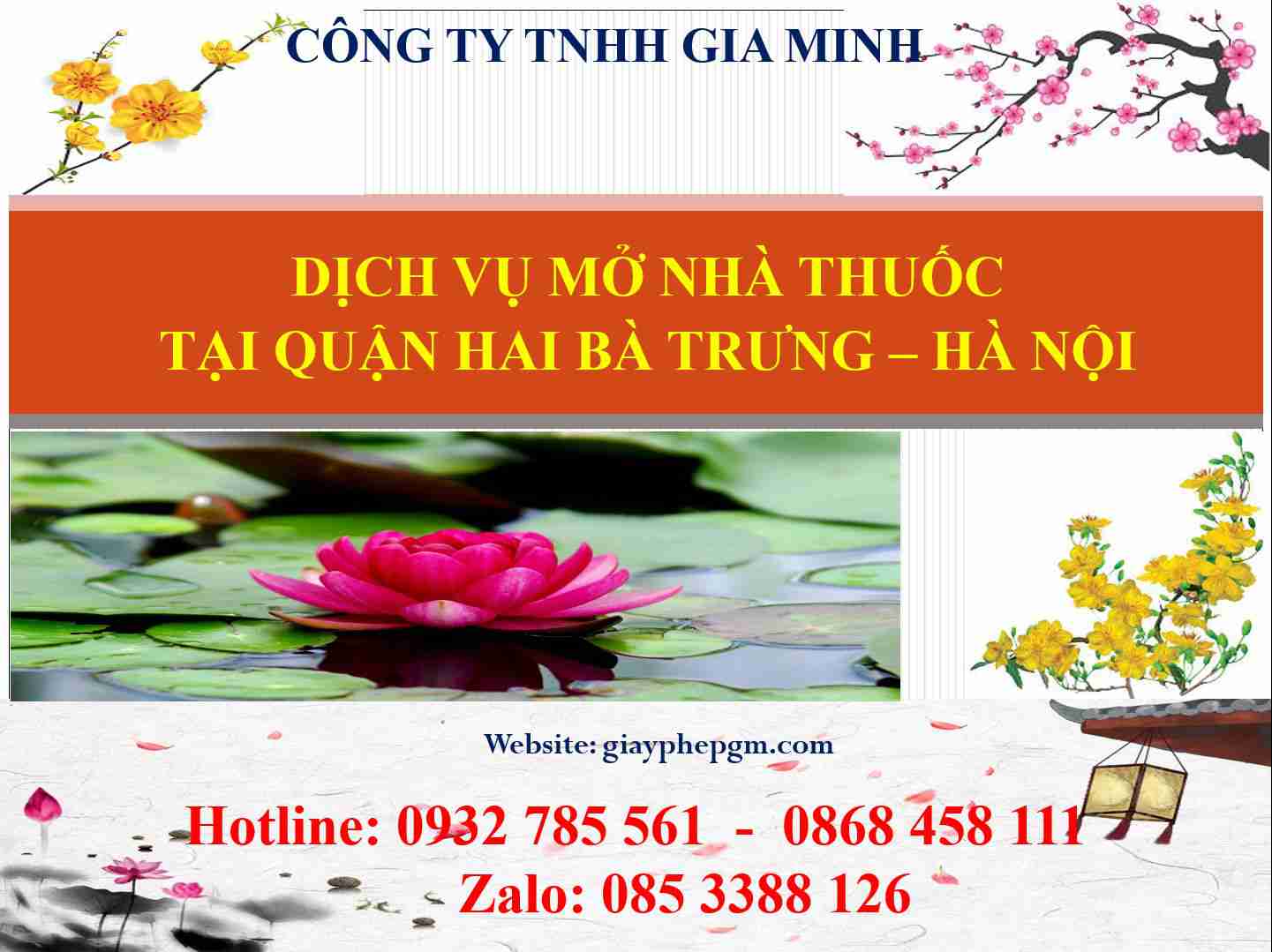 Dịch vụ mở nhà thuốc tại Quận Hai Bà Trưng - Hà Nội